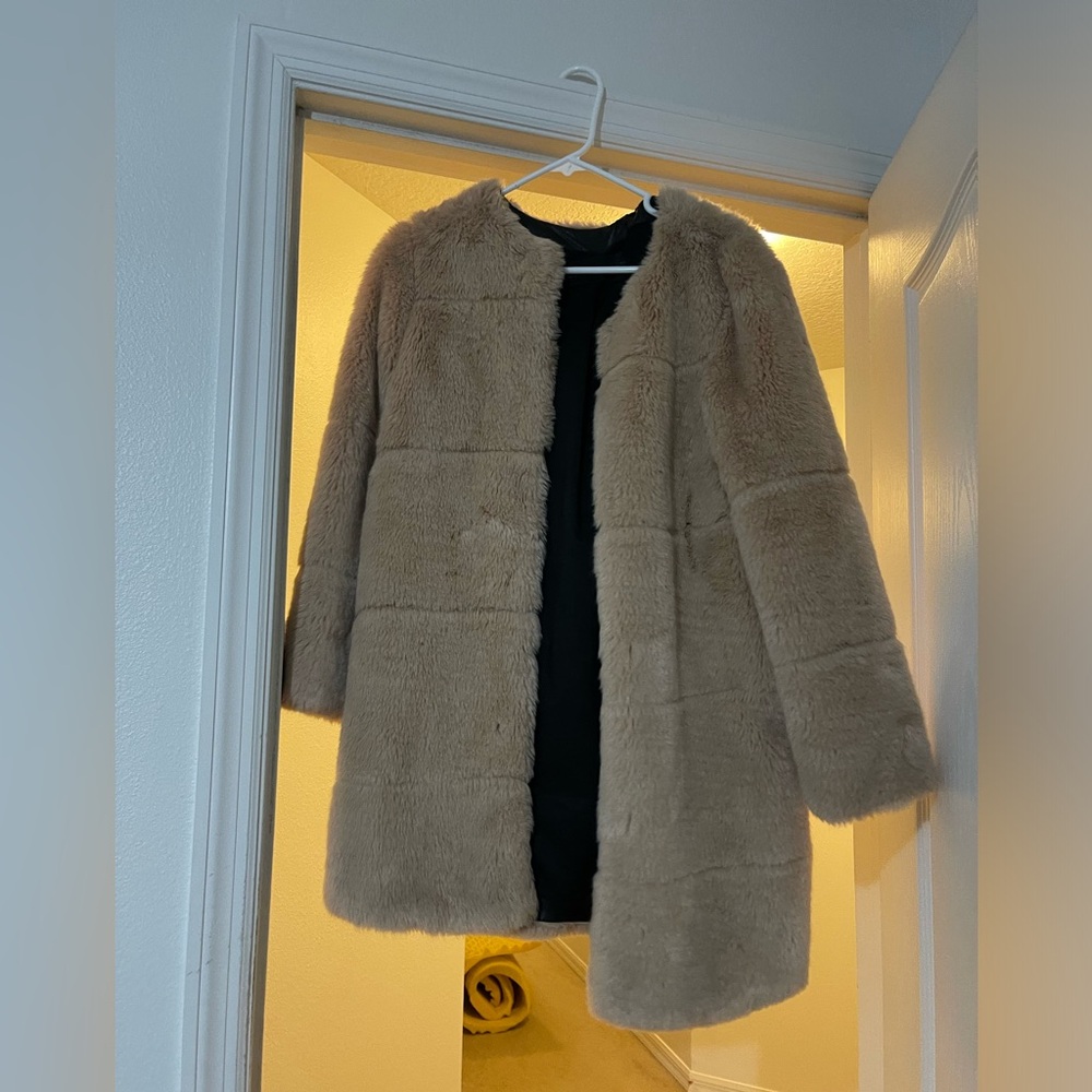 Zara faux fur jacket